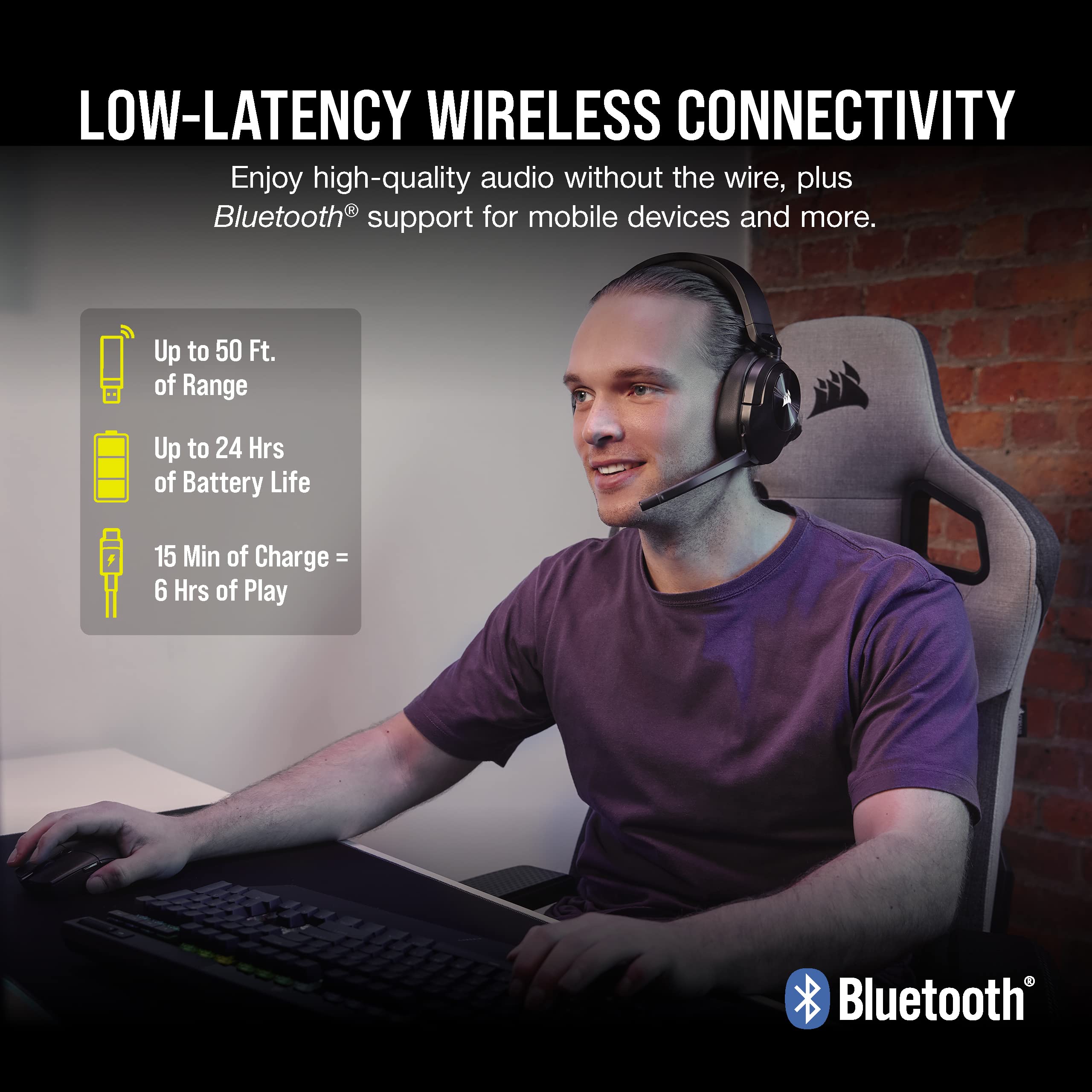 CORSAIR HS55 SURROUND Lightweight Multiplatform Wired Gaming Headset – Dolby 7.1 Surround Sound – iCUE Compatible – PC, Mac, PS5, PS4, Xbox, Nintendo Switch, Mobile – Carbon