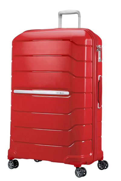 Samsonite Flux - Spinner L, Expandable Suitcase, 75 cm, 99/111 L, Red (Red)