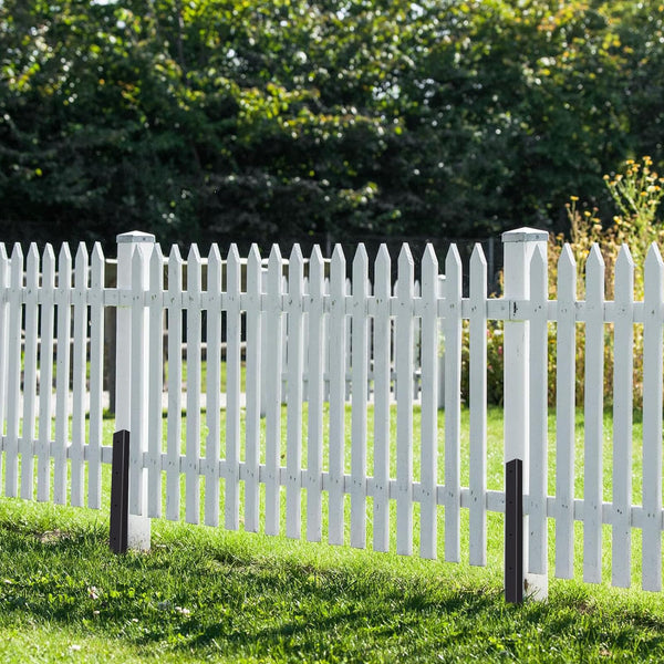 Fence Post Repair Spike - 2 Pack Heavy Duty Fence Post Support Ground Spike for Tilted or Broken Wooden Fence Posts, Durable Garden Fencing Solution