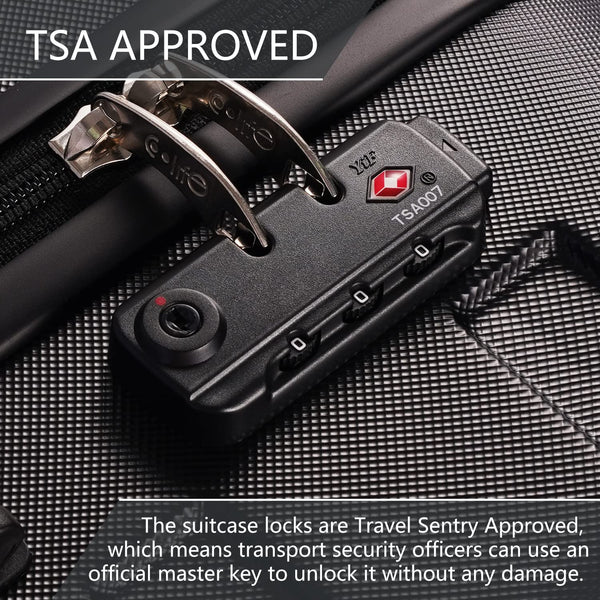 COOLIFE Suitcase Trolley Carry On Hand Cabin Luggage Hard Shell Travel Bag Lightweight with TSA Lock and Durable 4 Spinner Wheels (Lemon Yellow, L(77cm 93L))