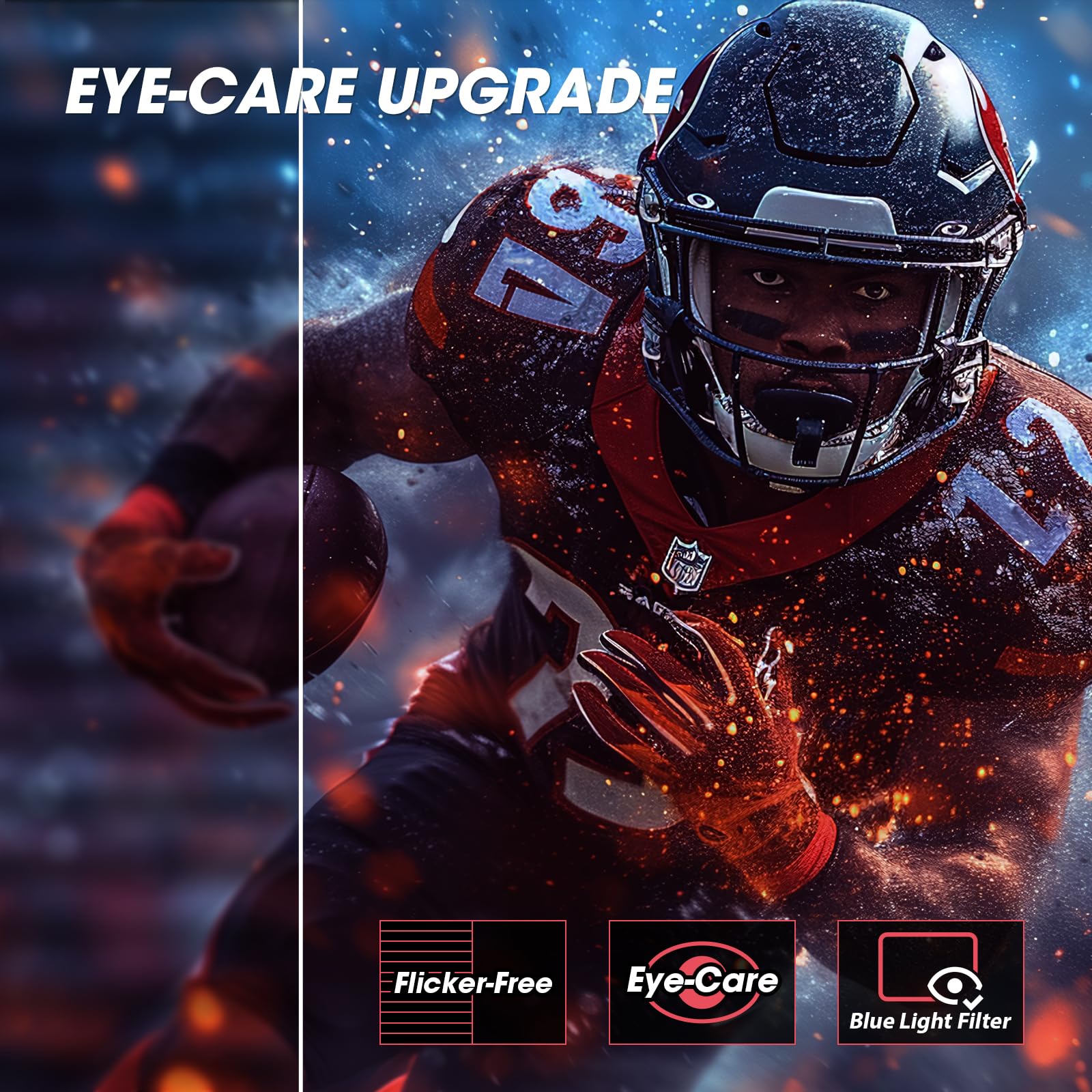 KOORUI 32 inch Curved Gaming Monitor,1440p(2560x1440),170Hz.1ms, 2K, QHD,VA 1500R, HDR10,Adaptive Sync, VESA & Eye Care Ultra-Thin Support DP/HDMI