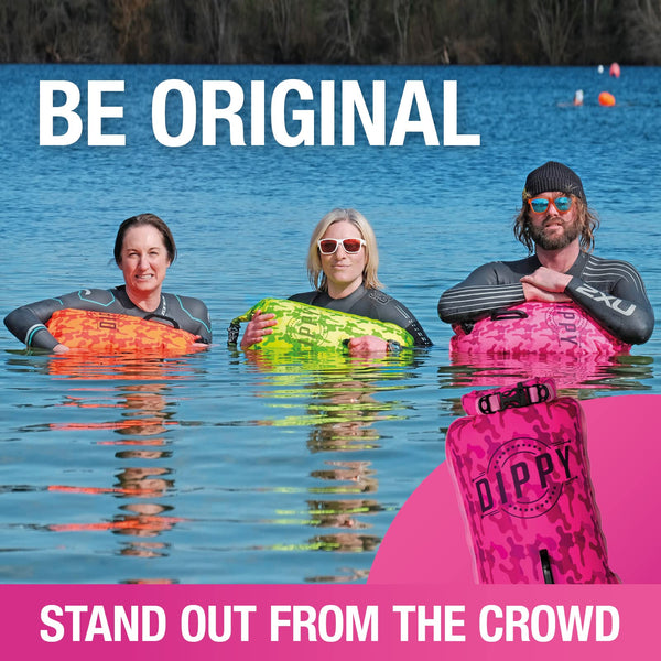 DIPPY Tow Floats for Open Water Swimming | 28L Swim Buoy Open Water Swimming Float | Waterproof Swimming Buoy | Tow Float Dry Bag | Wild Swimming Float | Wild Swimming Accessories Triathlete, Swimmer