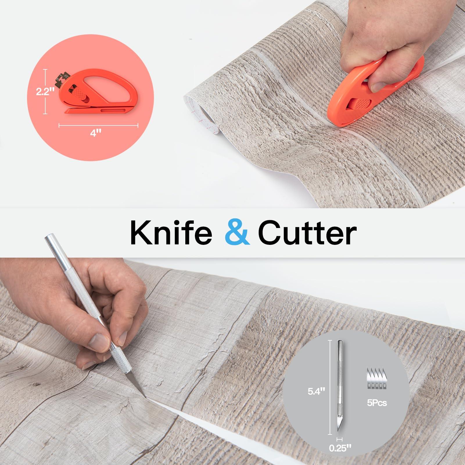 Art3d Wallpaper Smoothing Tool Kit for Peel and Stick Wallpaper, Vinyl Backsplash Tile Applying