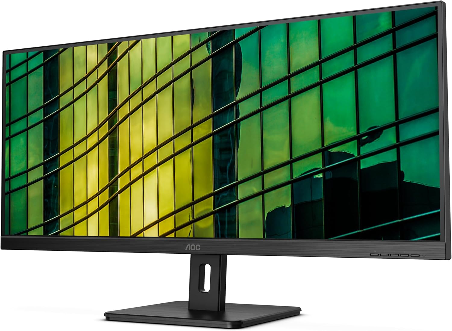 AOC U34E2M - 34" QHD Monitor, 100Hz, VA, 4ms, Low blue Light, Adaptive Sync, Flicker Free, Vesa mountable, Tilt (3440 x 1440 @ 100Hz, 300 d/m², HDMI 2.0 / DP 1.2 ), Black
