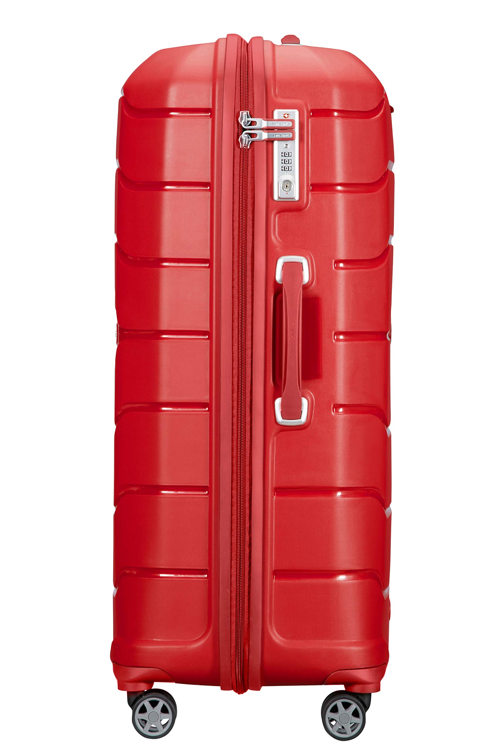Samsonite Flux - Spinner L, Expandable Suitcase, 75 cm, 99/111 L, Red (Red)