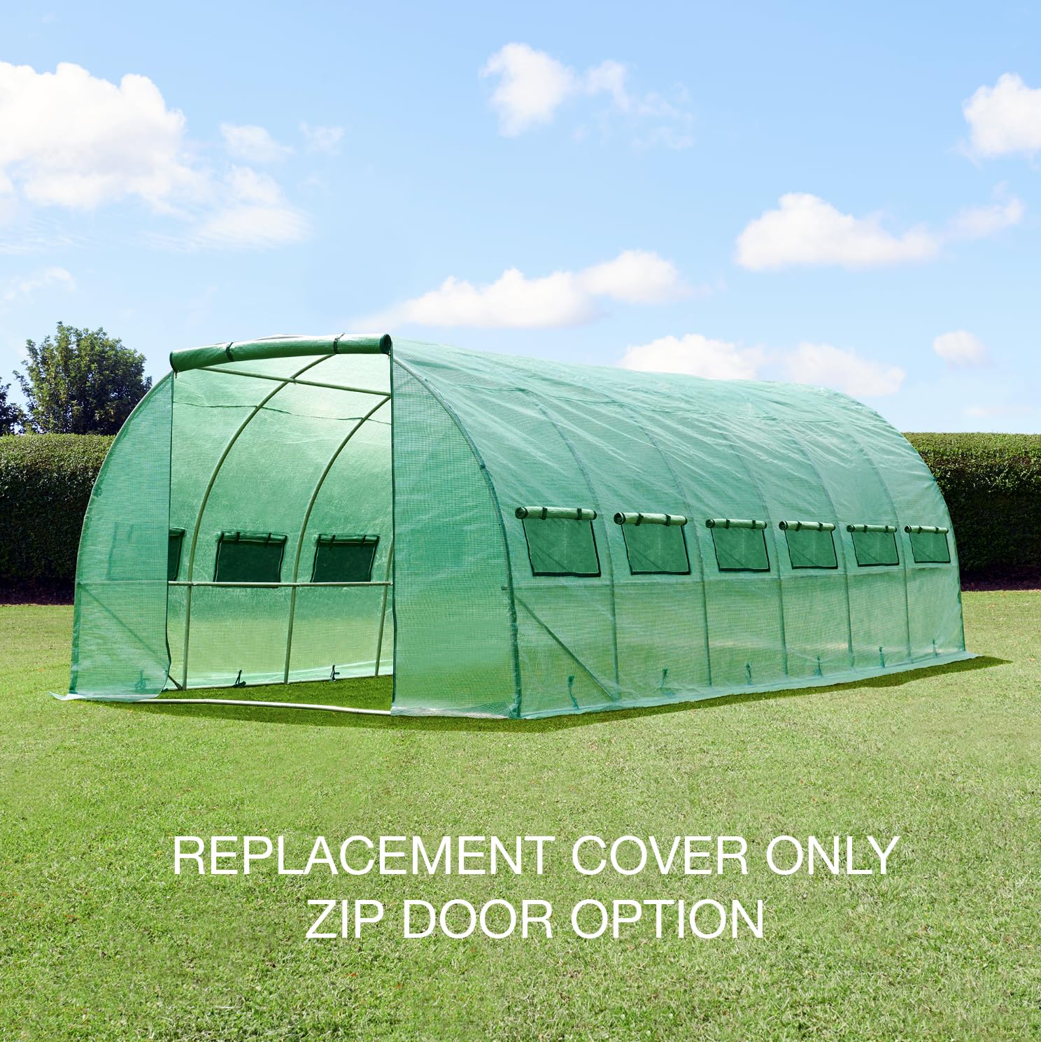 FeelGoodUK PT6 Replacement 6 x 3 x 2m Cover For Polytunnel Garden Greenhouse