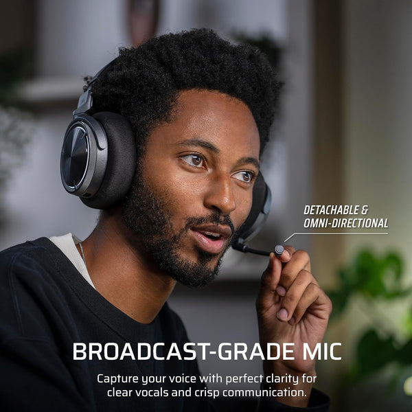 Corsair VIRTUOSO MAX WIRELESS Officially Licensed Xbox Series X|S Gaming Headset – Dolby Atmos, Active Noise Cancelling, 2.4GHz Wireless & Bluetooth, Game/Chat Audio Controls, PC, PS5/PS4 – Carbon