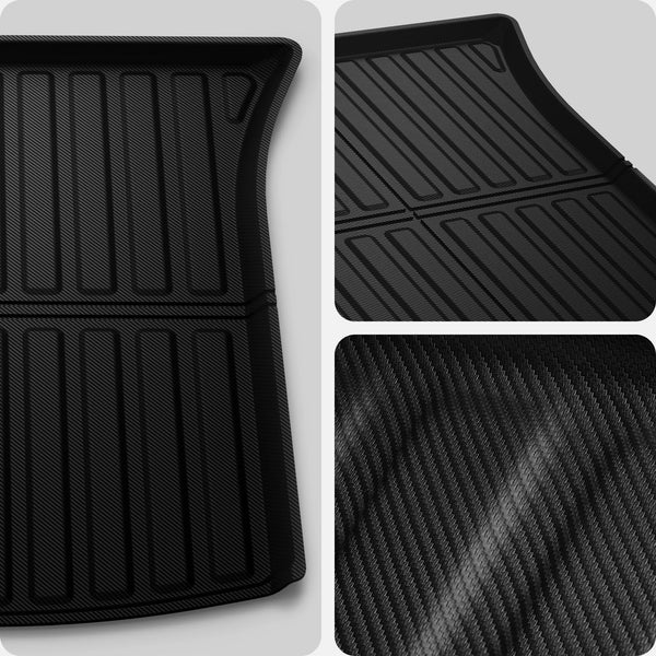Spigen Tesla Model Y (~2024) Front Trunk Mat Cargo Liner, All Weather Floor Mats, Boot Liner, Waterproof, Easy To Clean Material, Designed for Model Y Accessories - Carbon Edition