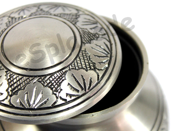 eSplanade Brass Cremation urn Memorials urns Container Jar Pot | Brass Urns | Metal Urn | Burial Urn | Memorial Urn (Steel)