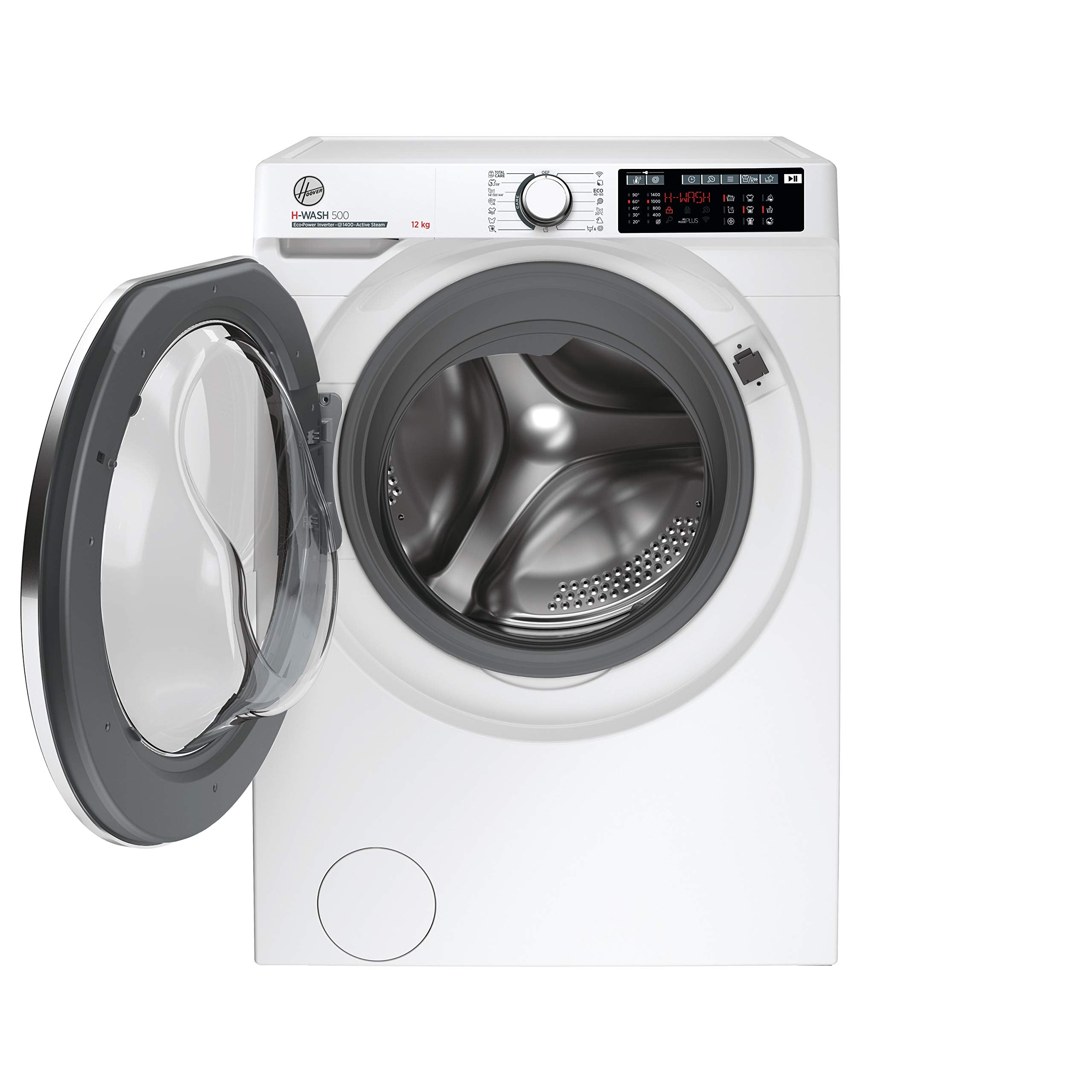 Hoover H-WASH 500 10kg Freestanding Washing Machine, 1400 RPM, A Rated, ECO‑Power Inverter Motor, hOn App, 60 Programmes, Care Dose, Power Care System, White, 60x59x85 cm ‑ HW 410AMC/1-80