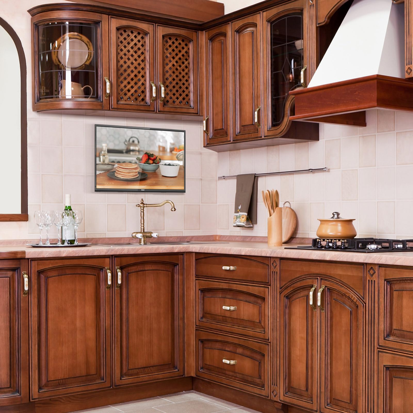 RCA RB24H2CU 24" inchFreeview HD TV DVB-T2/C/S2 Dolby Digital Audio, LED Backlighting Display, HDMI VGA PC SCART USB Travel Small TV for Motorhome and Campervan,Caravans,12 Volt