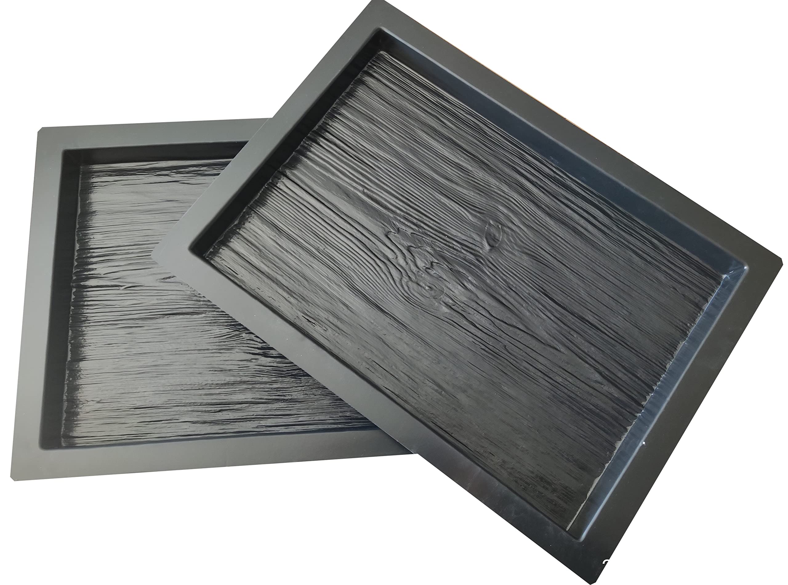 FHONYX 2 PCS Concrete Moulds 50x35x4cm, Paving slabs, decking Board, Imitation Wood, Garden Lawn, Decoration Garden, Path, DIY, Pavement, Paving