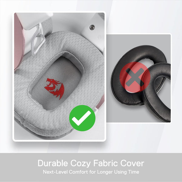 Redragon H510 Zeus Wired Gaming Headset - 7.1 Surround Sound - Memory Foam Ear Pads - 53MM Drivers - Detachable Microphone - Multi Platform Headphone - Works with PC/PS4 & Xbox One, Nintendo Switch