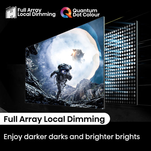 Hisense 55 Inch 4K QLED Smart TV 55E77NQTUK - Quantum Dot Colour, 4K AI Processor, Dolby Vision Atmos, Smooth Motion, Sports Mode, Vidaa OS with Freely, Youtube, Netflix and Disney+ (2024 Model)