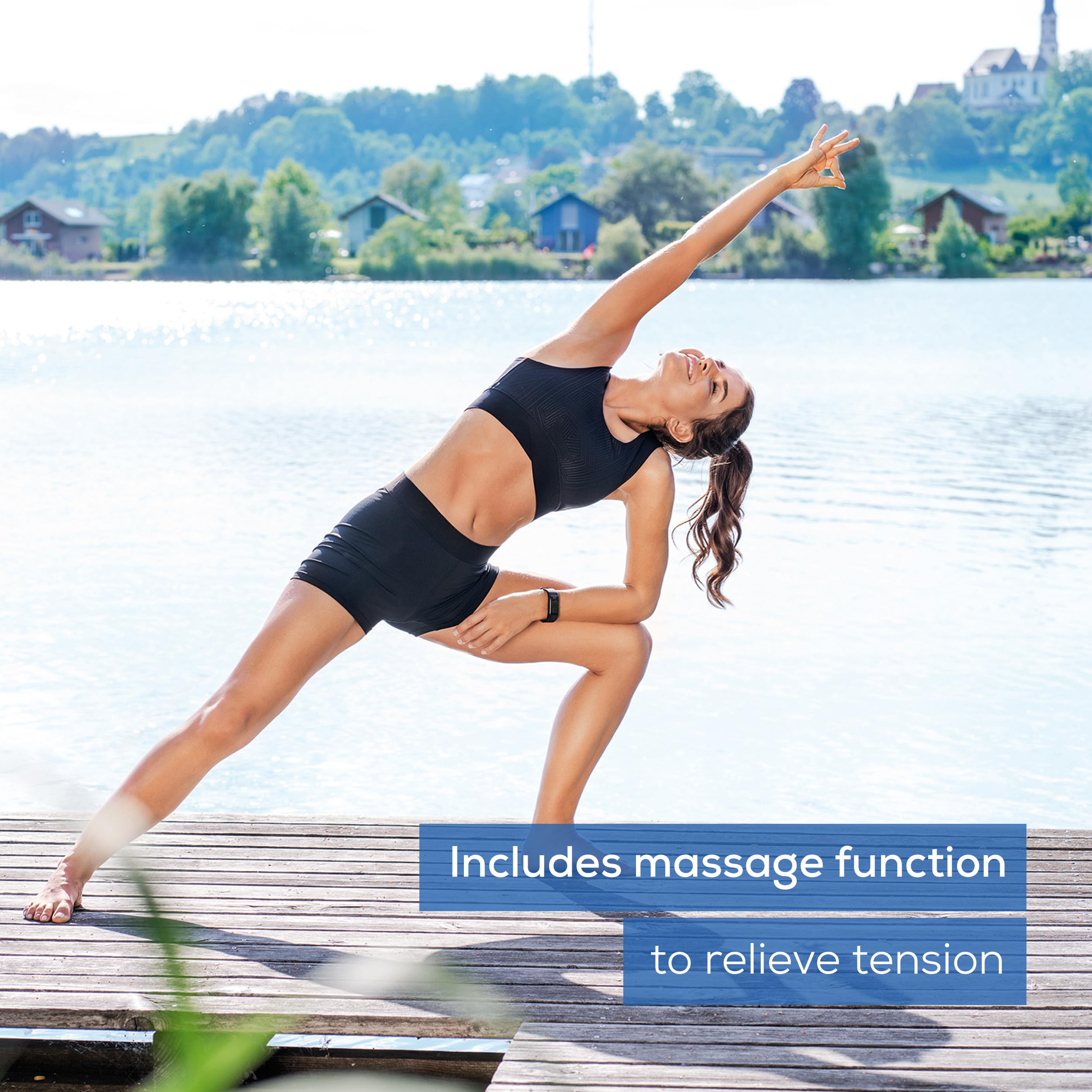 Beurer EM59 Digital TENS/EMS Device with Heat, 4-in-1 stimulation device for pain therapy, muscle stimulation, massage and heat therapy, 4 electrodes, 70 programmes, 50 intensity levels