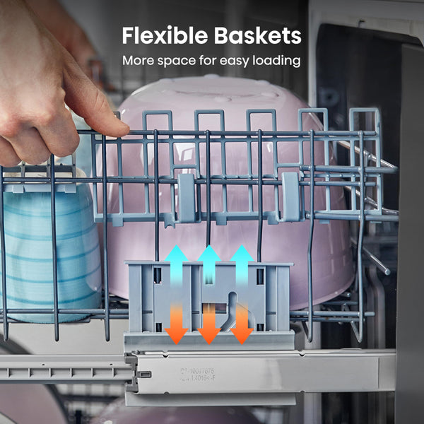 Hisense HS622E90WUK Freestanding Standard Dishwasher 85cm High - E Rated, White, 24 x 23 x 33 inches (L x W x H) [Energy Class E]