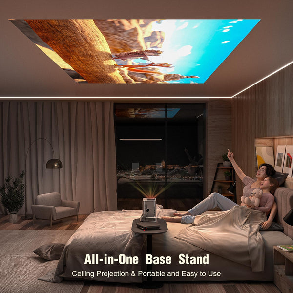 【Netflix Officially & Dolby Audio】Smart 4K Projector, Auto Focus & Keystone, VOPLLS 700 ANSI Full HD 1080P WiFi 6 Bluetooth Portable Projector, 60Hz Home Cinema Projectors for iOS/Android/Outdoor