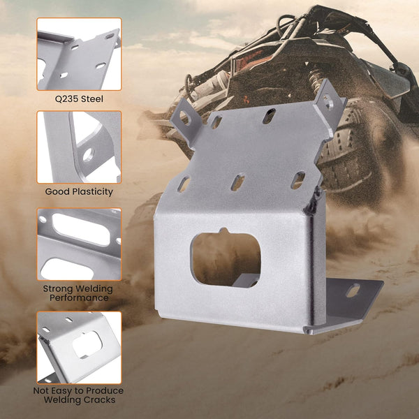 maXpeedingrods Winch Mount Plate Winch Mounting Bracket for Honda Foreman Rubicon Rancher TRX500 TRX420 TRX520 2014-2024