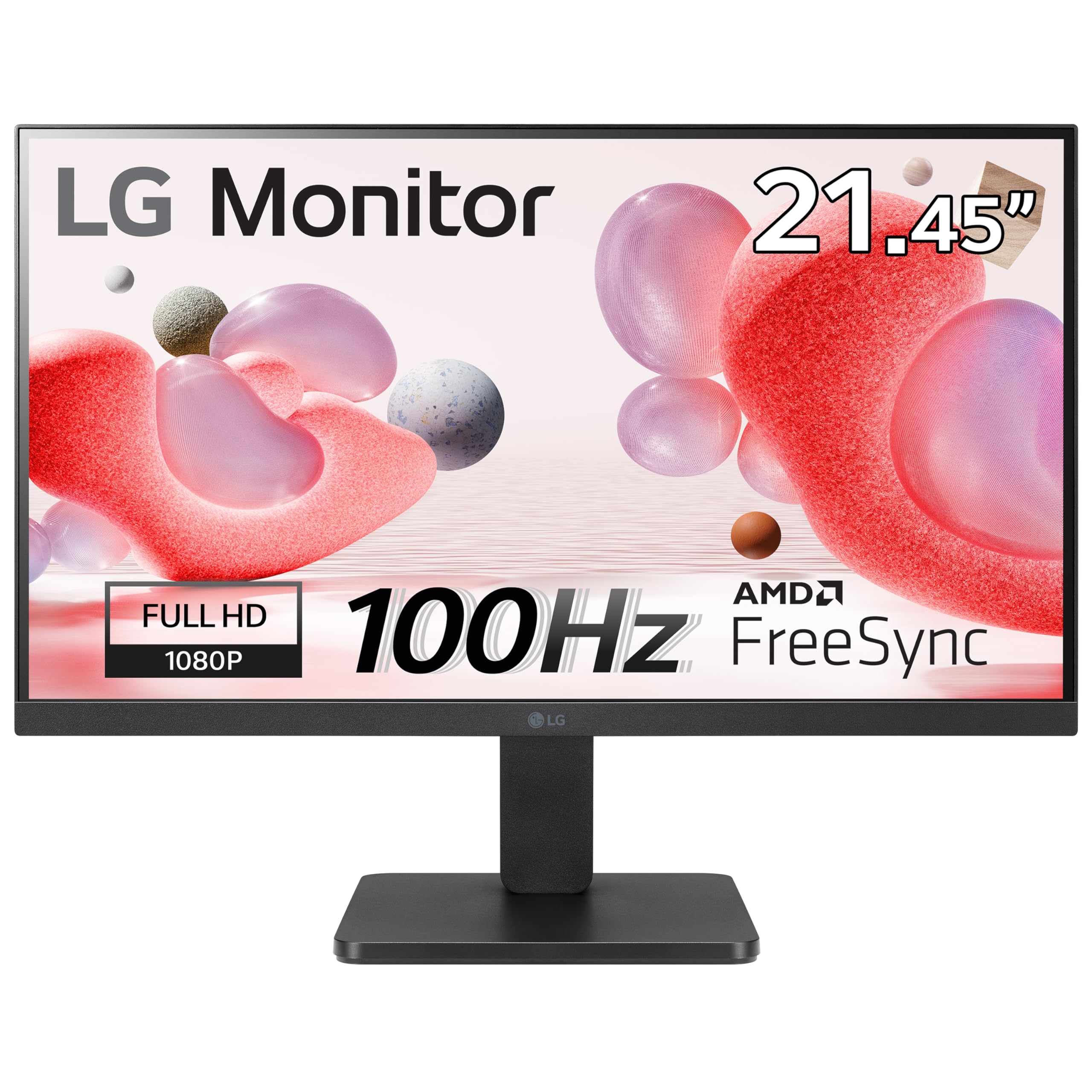 LG Electronics Monitor 27MR400-B, 27 Inch, Full HD 1080p, 100Hz, 5ms GtG, IPS Panel, AMD FreeSync, Smart Energy Saving, Anti-Glare, HDMI, Matte Black