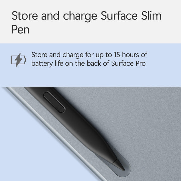 Microsoft Surface Pro Flex Keyboard with Slim Pen | Black | 2-in-1 Alcantara® Keyboard for Surface Pro Windows 11 Copilot+ PC