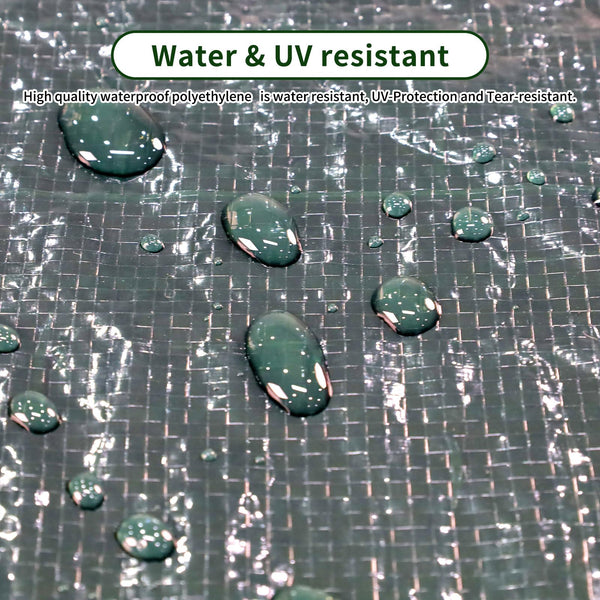 PATIO PLUS Outdoor Furniture Covers Round Patio Table Cover Waterproof - Garden Furniture Set Covers Circular for Patio Table and Chairs Set - Extra