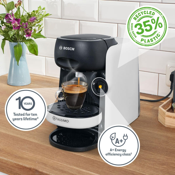 Tassimo by Bosch Finesse Friendly Pod Coffee Machine in Cream TAS167PGB with INTELLIBREW and IntensityBoost, Compatible with 50 Different Beverages