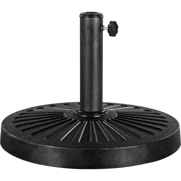 Yaheetech 10kg Patio Umbrella Stand Parasol Base Weight Heavy Duty Garden Parasol Stand Holder Round Iron Umbrella Base Stand Bronze