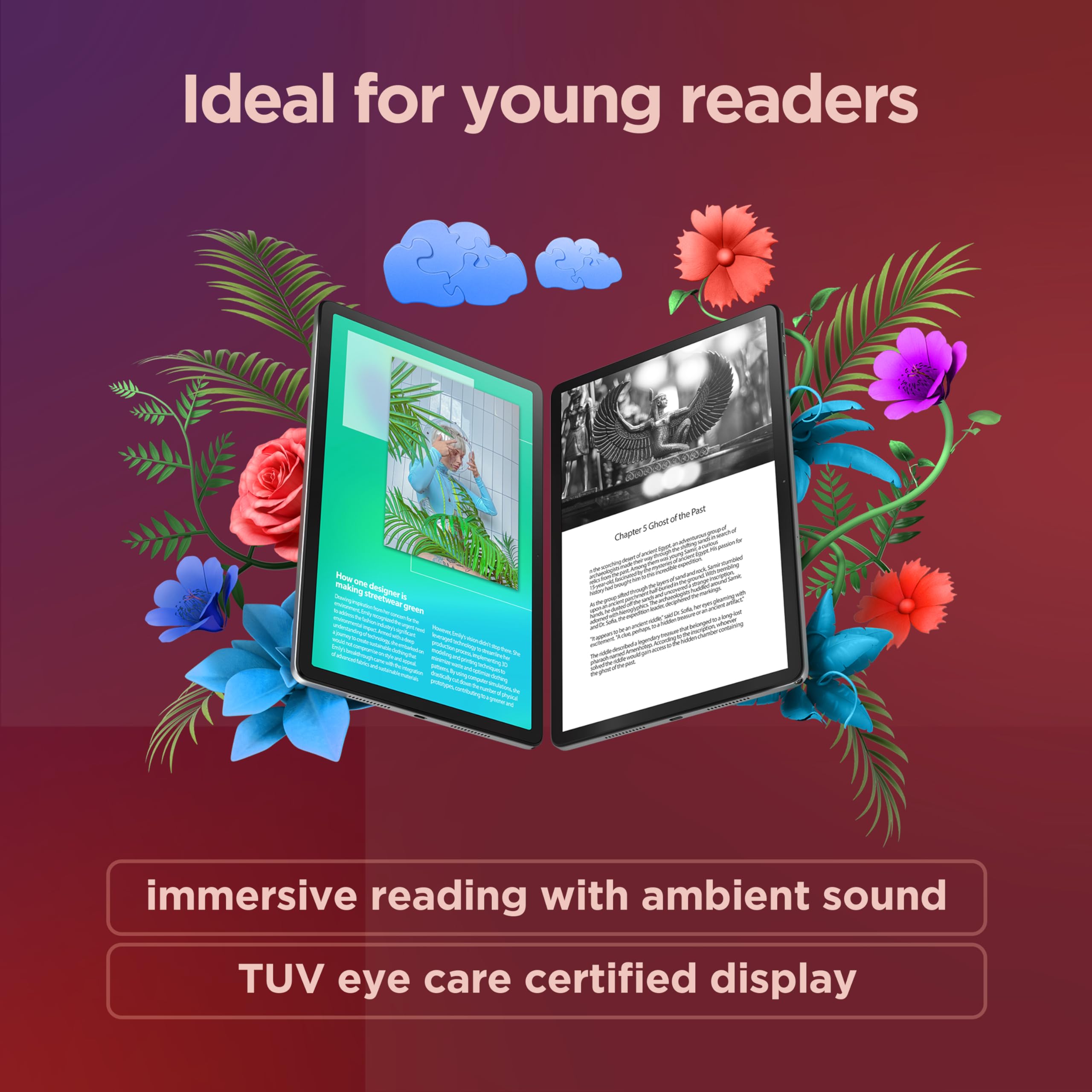 Lenovo Tab M9 Android tablet | 9-inch HD | 32GB | Clear Case + Film | WiFi | 3GB RAM | Arctic Grey | Designed for portable entertainment
