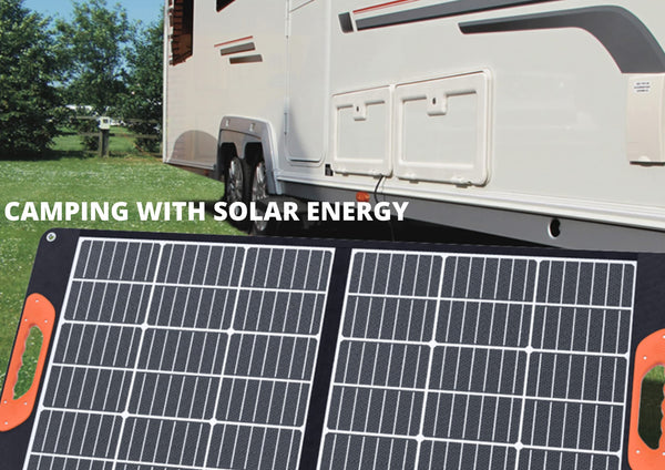 Mobisolar 60W Foldable Solar Panel Portable Monocrystalline Solar Charger for Power Station Caravan Boat Camping Camper 12V Car Off-grid Home RV Battery with USB and DC outputs (Mono Perc Design.)