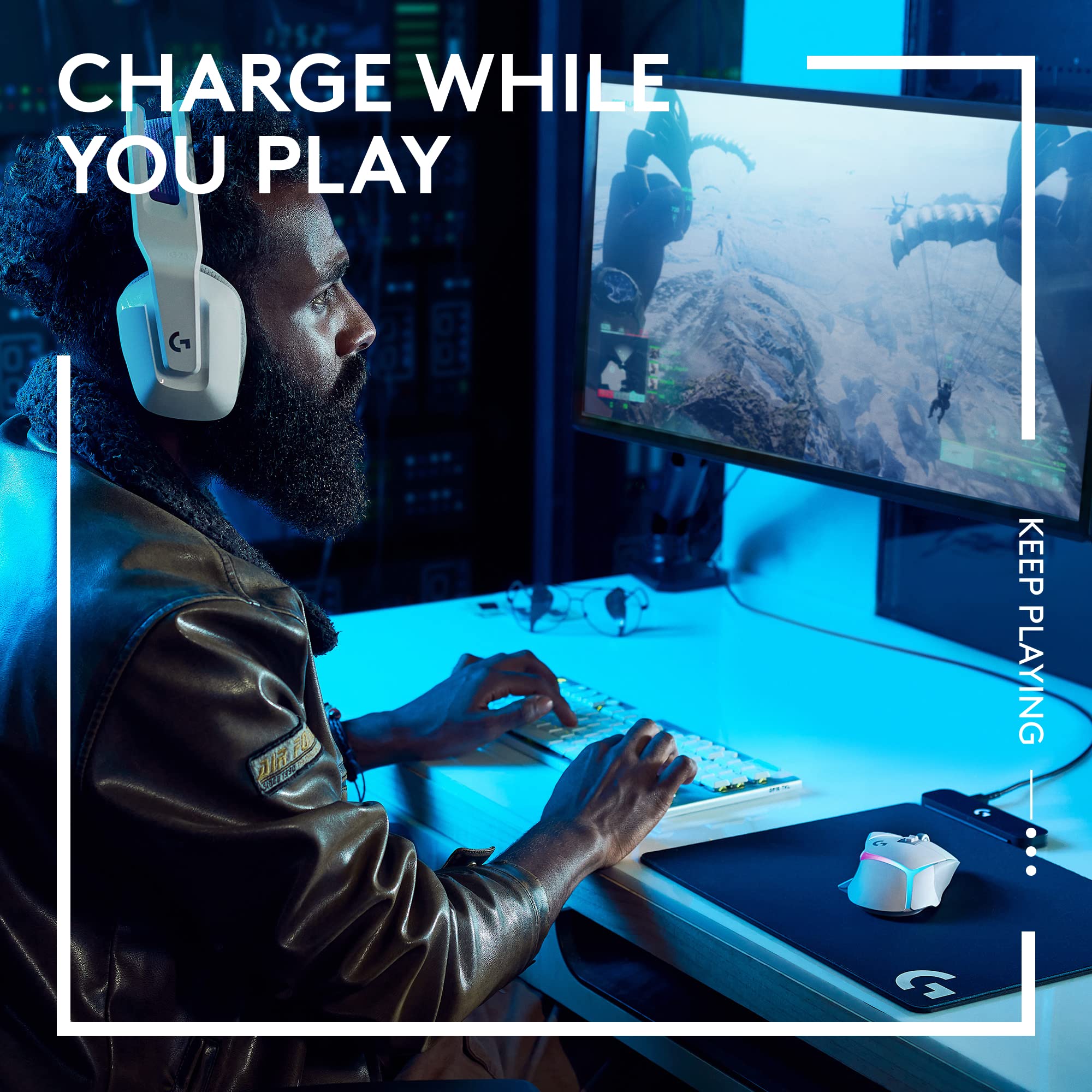 Logitech G G502 X PLUS LIGHTSPEED Wireless RGB Gaming Mouse - Optical mouse with LIGHTFORCE hybrid switches, LIGHTSYNC RGB, HERO 25K gaming sensor, compatible with PC - macOS/Windows - Black