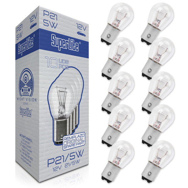 Superlite Set of 2 T10 Bulbs with 18 Leds from the Blue Series range. CanBus Technology and 6500K Colour Temperature. Ideal for Car and Truck.