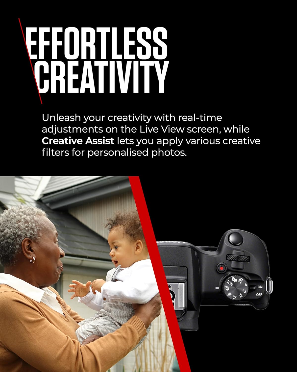 Canon EOS R100 - Compact Mirrorless Digital Camera - 24.1 MP, 4K Resolution - Dual Pixel CMOS AF, DIGIC 8 Processor - 6.5 FPS Continuous Shooting - Face & Eye Detection, Bluetooth, Wi-Fi, GPS