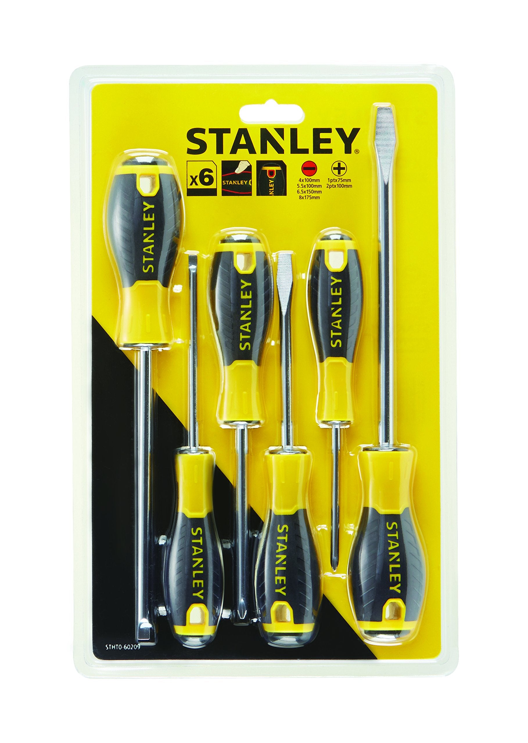 STANLEY STHT0-60210 Essential Screwdriver Set - Yellow (8-Piece)