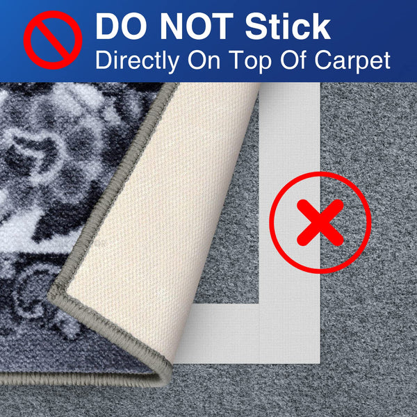 DIY Doctor Heavy Duty Double Sided Carpet Tape – 20m long x 21mm wide, No Residue Extra Strong Sticky Rug Grip Adhesive Tape, Ideal for Home & Professional Use