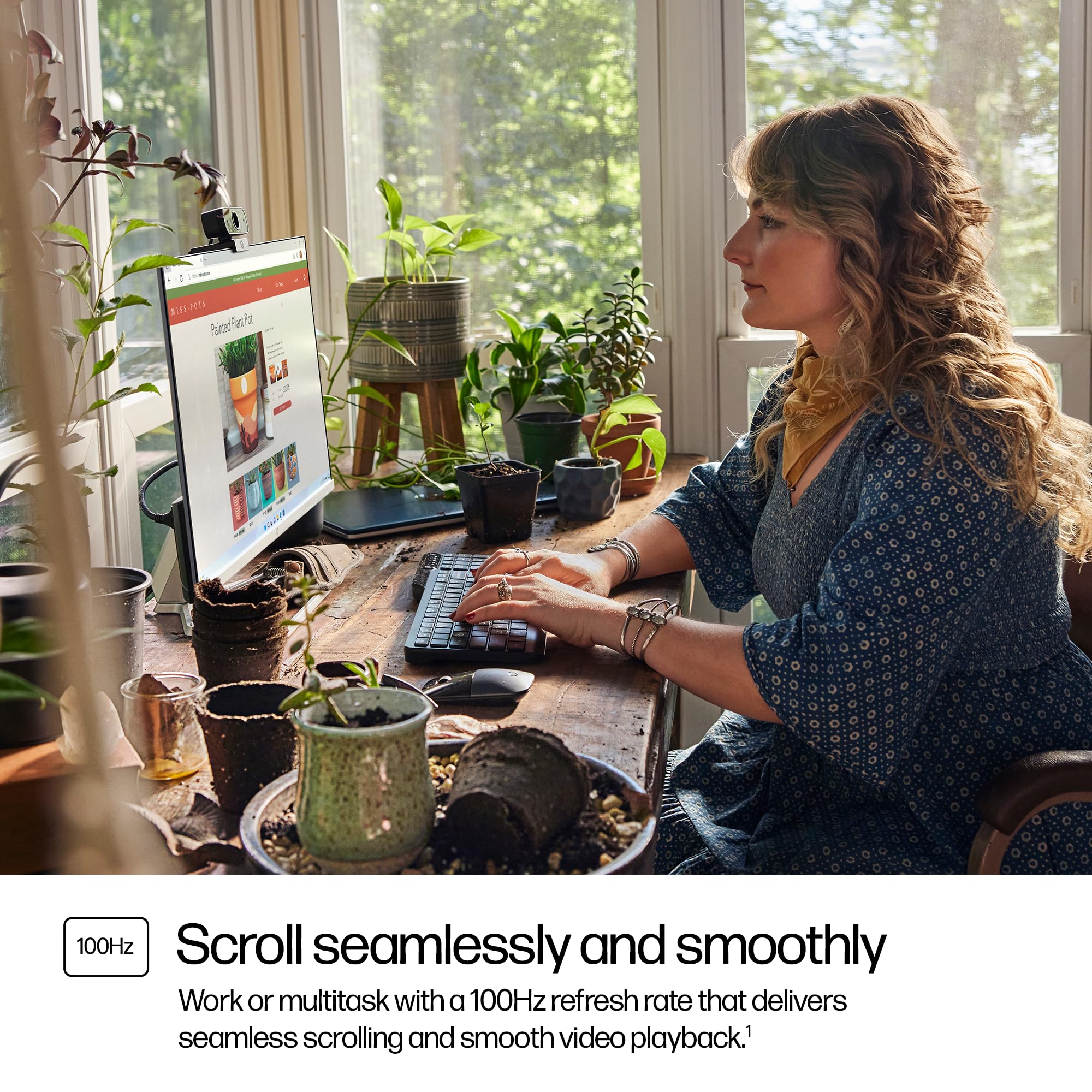 HP Series 5 27" FHD Height Adjust Monitor (527sh) - 100Hz Refresh Rate, 1500:1 AR, 99 percent sRGB Spectrum, 300 Nits Brightness - HDMI, VGA Ports - Ergonomically Adjustable - Responsibly Made