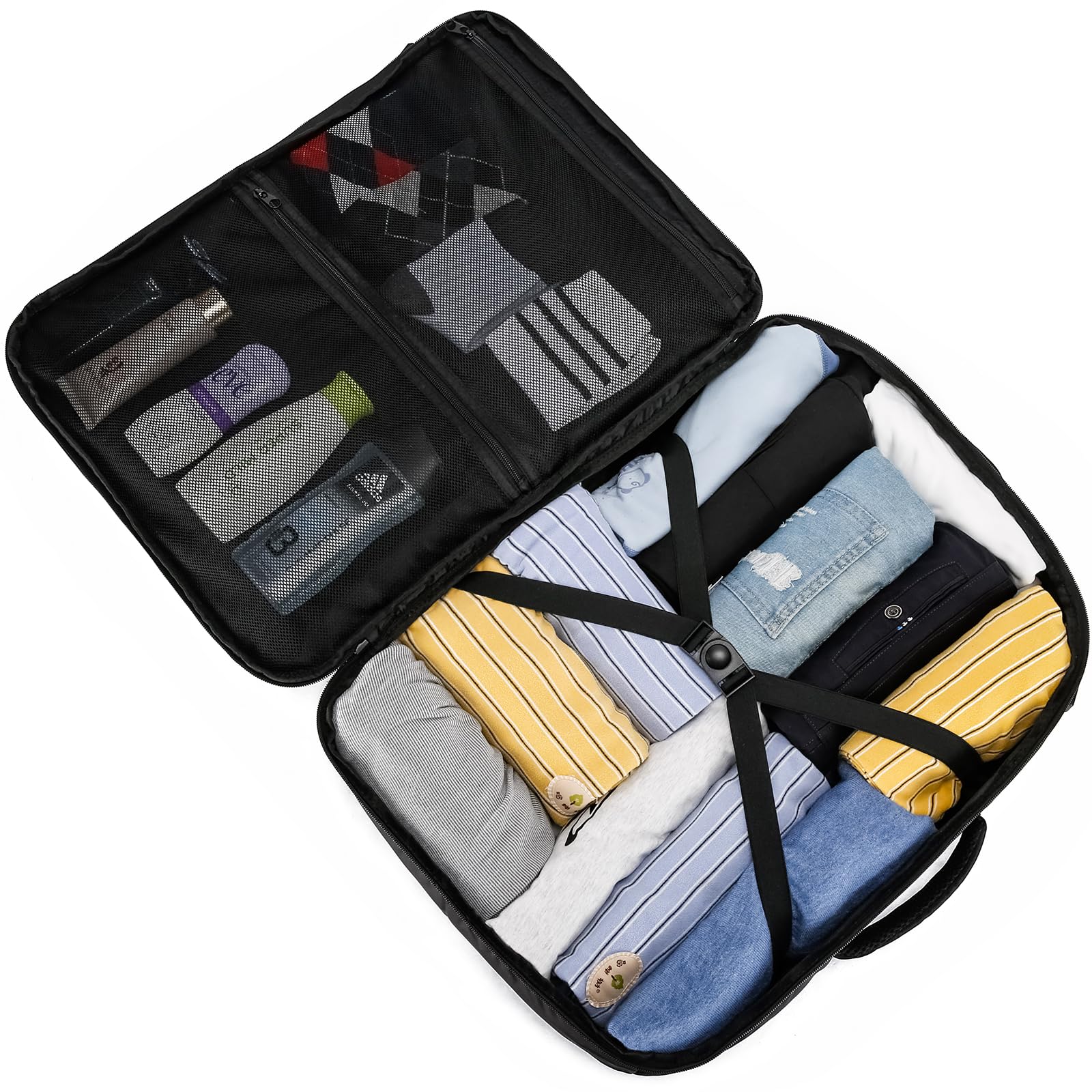 Cabin Bags 40x20x25 for Ryanair Underseat 20L Small Travel Hand Luggage Backpack Carry-ons Bag Cabin Size for Airplanes Flight Bag Travel Rucksack Fit 14 Inch Laptop with USB Charging Port-Black