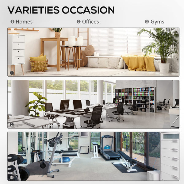 HOMCOM 12.5KG/15KG/17.5KG/20KG Single Rubber Hex Dumbbell Portable Hand Weights Dumbbell for Home Gym Workout Fitness