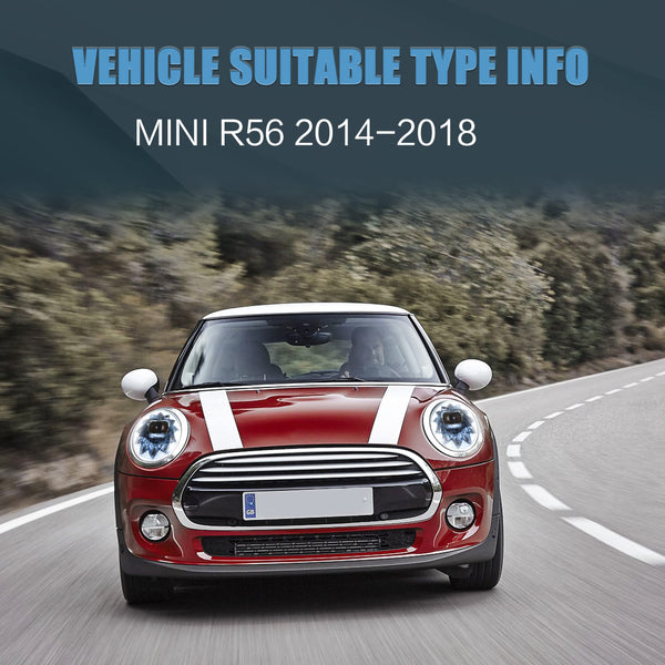 VLAND LED Tail Light Compatible with BMW Mini Cooper F55 F56 F57 2014-2021, Rear Lights with Sequential Turn Signal, Electroplated housing, Red