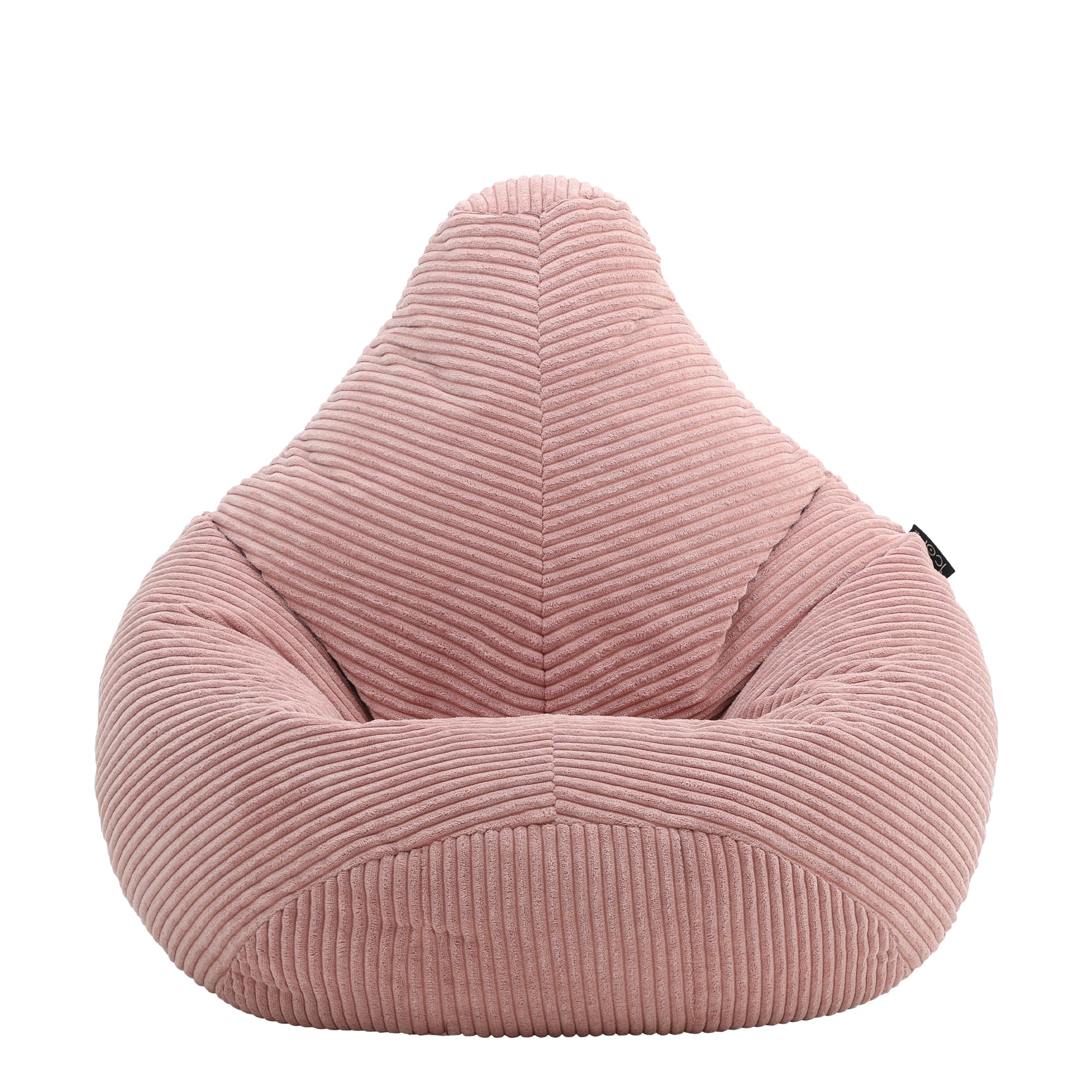 icon Dalton Kids Bean Bag, Dusk Pink, Cord Kids Bean Bag Chair with Filling Included for Girls and Boys, Childrens Chair, Beanbags for Children,