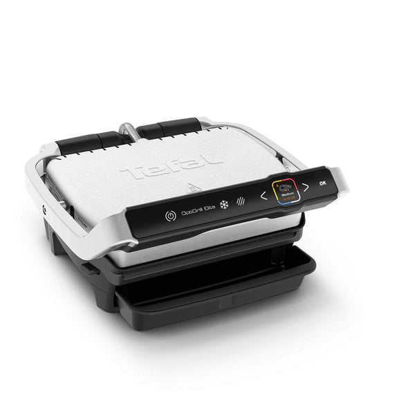 Tefal GC722D40 Optigrill Plus X-Large Grill with 9 Automatic Settings and Cooking Sensor, Non Stick Removable Plates, Automatic Settings and Cooking Sensor, Stainless Steel, Xl