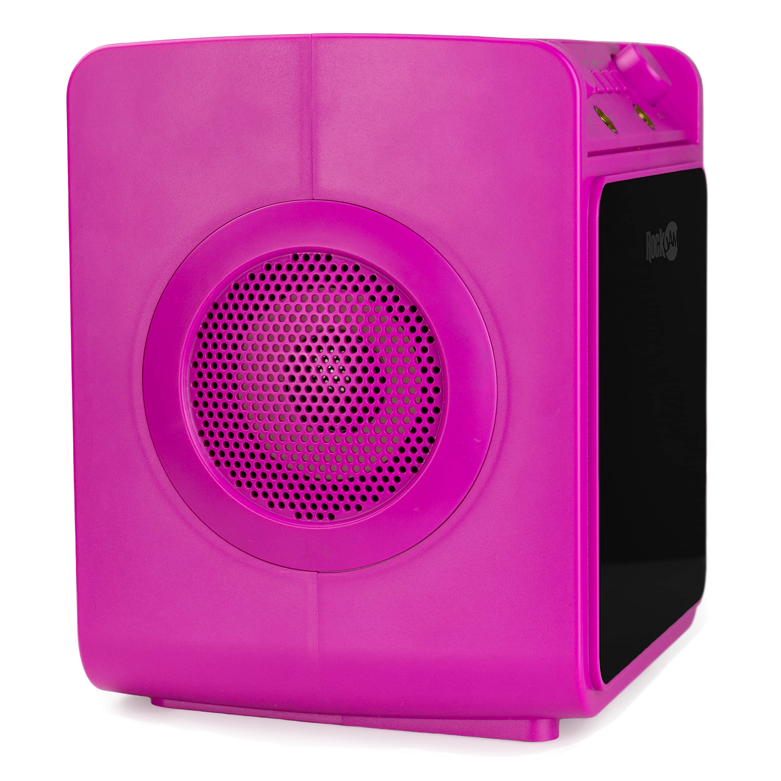 RockJam 10-Watt Rechargeable Bluetooth Karaoke Machine with Two Mics, Lightshow & Voice Effects
