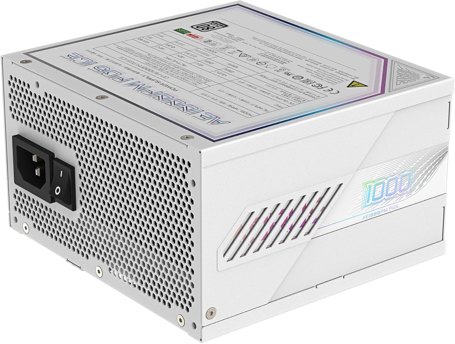 Gigabyte P750BS 80 Plus Bronze Non Modular 750w Power Supply Unit, Flat Cables, 3 Year Warranty