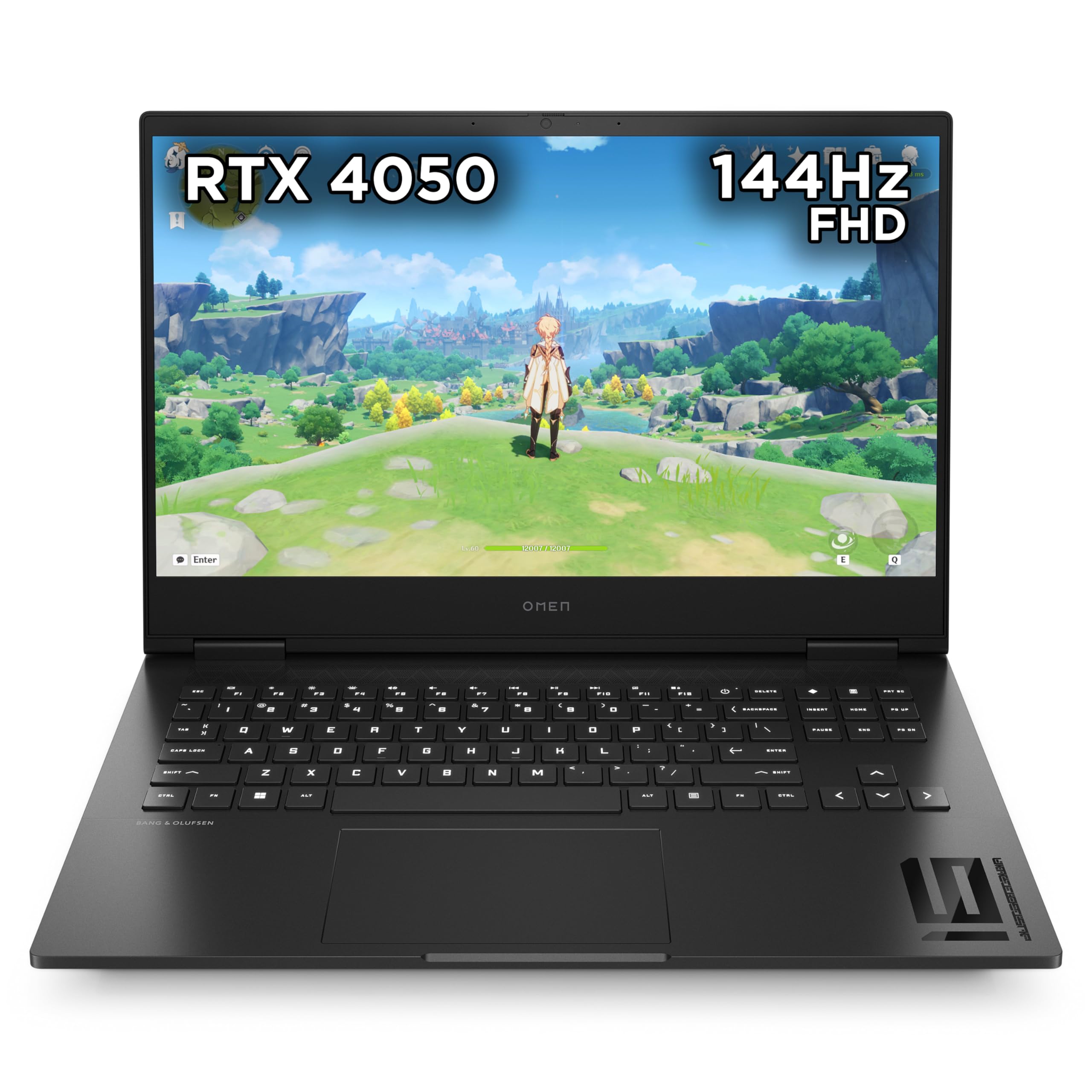 HP Omen 17" Gaming Laptop and HyperX Cloud III Wired Headset bundle, AMD Ryzen 7-8845HS, AI Enhanced, 16 GB RAM, 1TB SSD, NVIDIA GeForce RTX 4050 Graphics, FHD Display, 144Hz, Black, 17-db0016sa