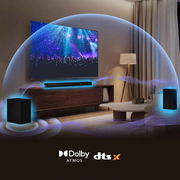 Hisense AX5125H 5.1.2 Channel 500W Dolby Atmos Soundbar with Wireless Subwoofer& Up Firing Speakers& Turly Wireless Rear Speakers