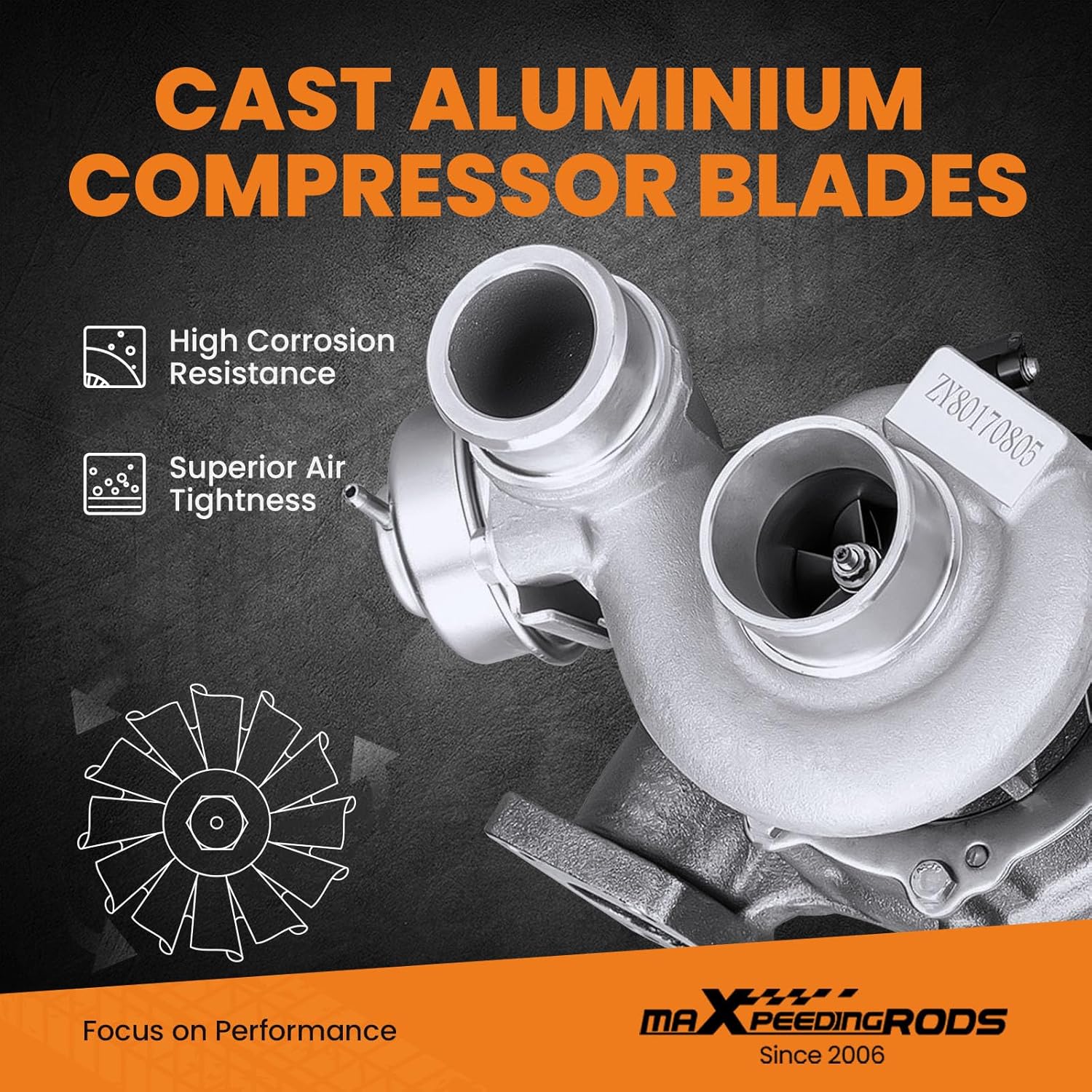 maXpeedingrods TD04L Turbo Turbolader for VW Crafter 30-50 2,5TDi BJL BJM 100kW 120KW 136PS 163PS 2006-2013