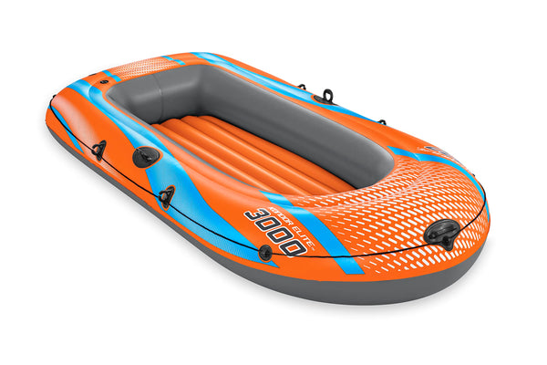 Bestway Inflatable Boat, Kondor Elite 2000, One-man Raft Heavy Duty Handles, Interlocking Valves, Multiple Sizes