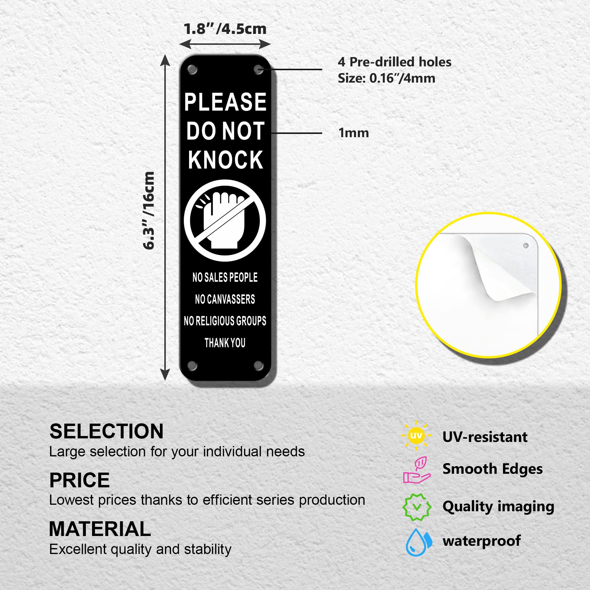 TAKULA Pre-drilled CCTV Sign - 15 * 15cm Aluminium Brushed Metal Sign - 24 HR Outdoor Waterproof, UV Resistant, Durable | Pack of 1