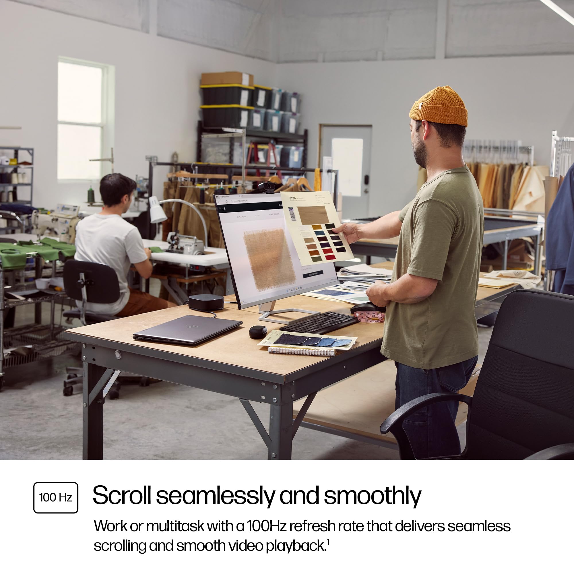 HP Series 5 27" FHD Height Adjust Monitor (527sh) - 100Hz Refresh Rate, 1500:1 AR, 99 percent sRGB Spectrum, 300 Nits Brightness - HDMI, VGA Ports - Ergonomically Adjustable - Responsibly Made