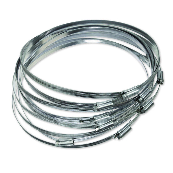 Eclipse Professional Tools ECW1-2A W1 Box of 10 35-50mm (1 ⅜" - 1 ¾") Mild Steel Worm Gear Hose Clamps