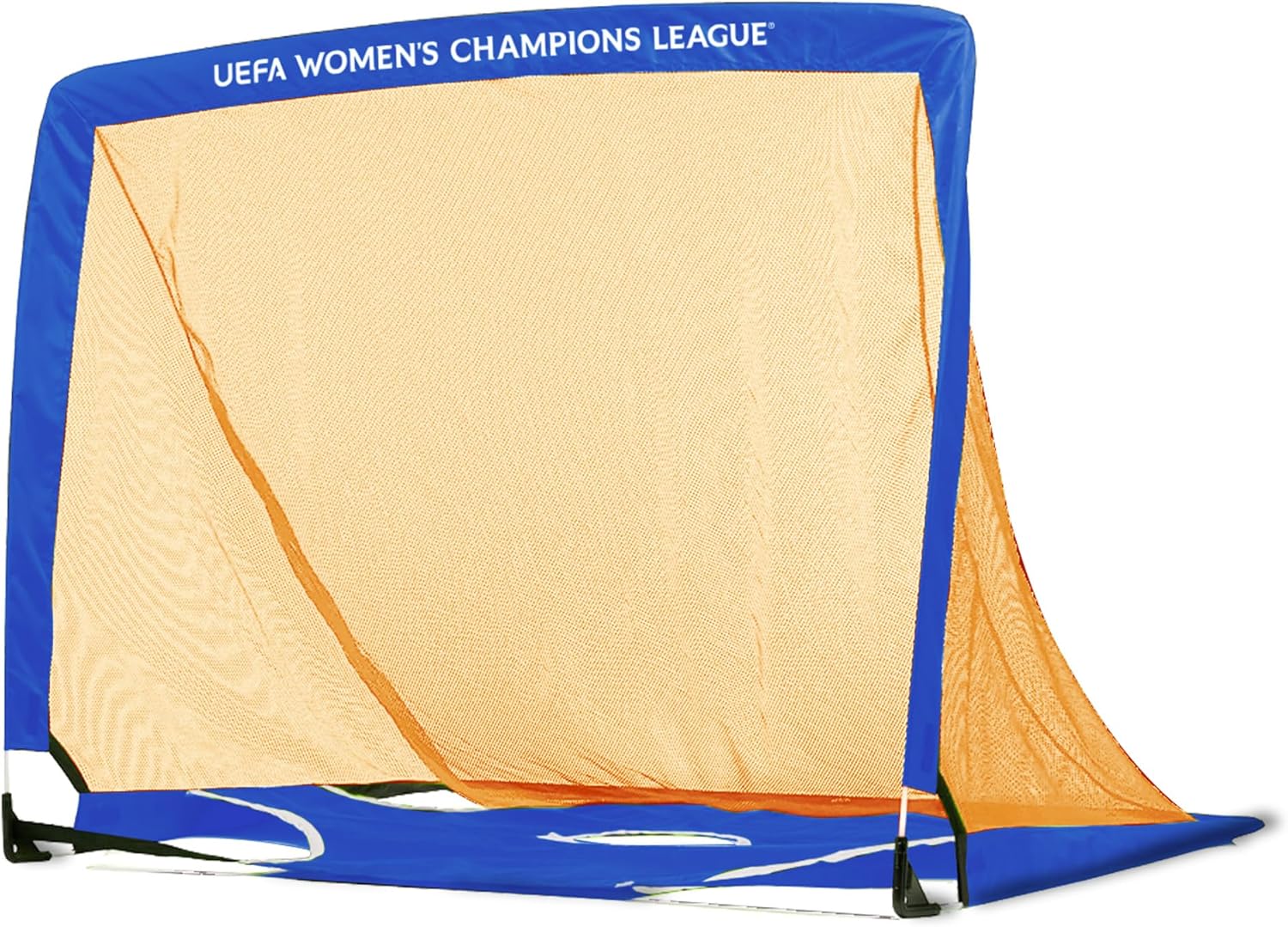 UEFA Women's Champions League 4ft Pop Up Football Goal -UWCL Officially Licensed Merchandise, 2-in-1 Target Training Equipment, Weatherproof Portable Design, Officially Licensed Merchandise